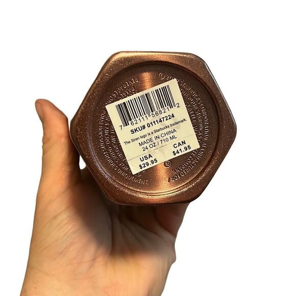 Starbucks Tumbler Black Faceted Cold Cup 24 oz with Straw - Picture 2 of 7